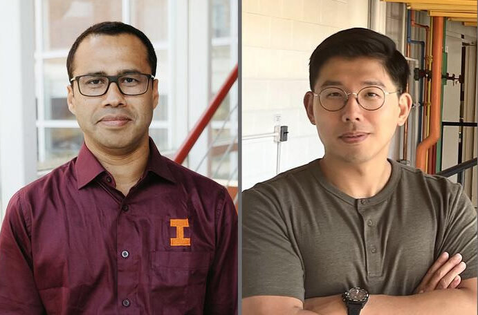 Mohammed Kamruzzaman (left) and Dong Hoon Lee
