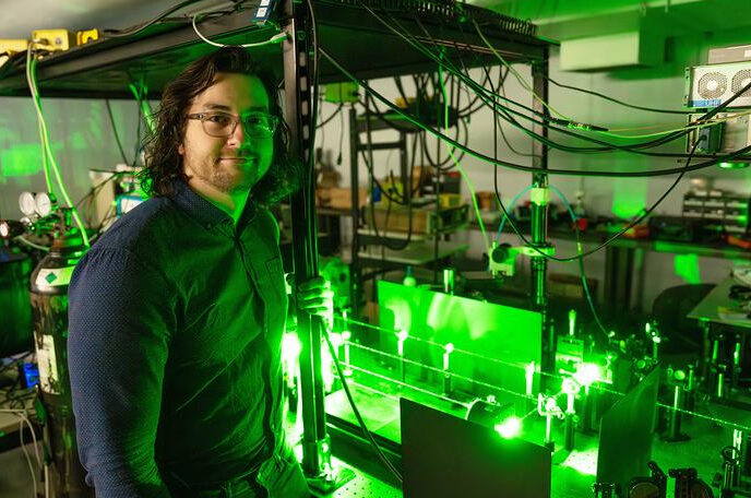 Will Hutchins, a mechanical and aerospace engineering Ph.D. candidate, helped lead a University of Virginia team that revealed a radical new way to move heat faster than ever before. Credit: Matt Cosner, University of Virginia School of Engineering and Applied Science